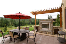 Patio Fireplace Design