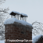 Brick Chimney: Flue Caps in Winter Months Picture