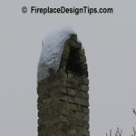 Chimneys: Picture of Old Farm House Brick Fireplace Chimney