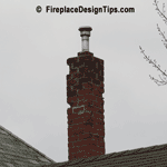 Brick Chimney: Need of Brick, Cap and Mortar Repair Image