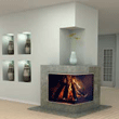 Corner Fireplace Design